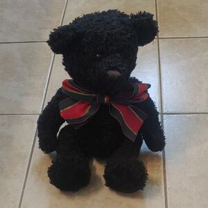 Vintage DanDee Black Bear Plush Teddy